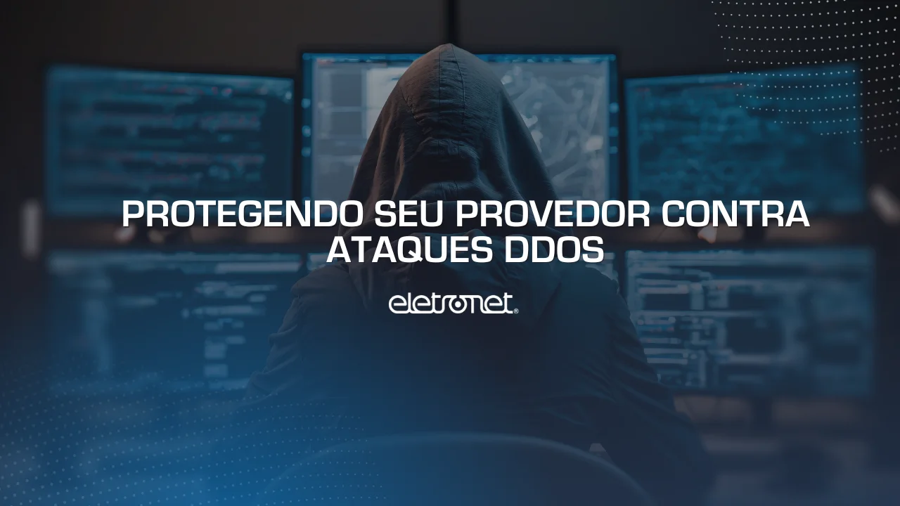 Hacker efetuando ataques DDoS.