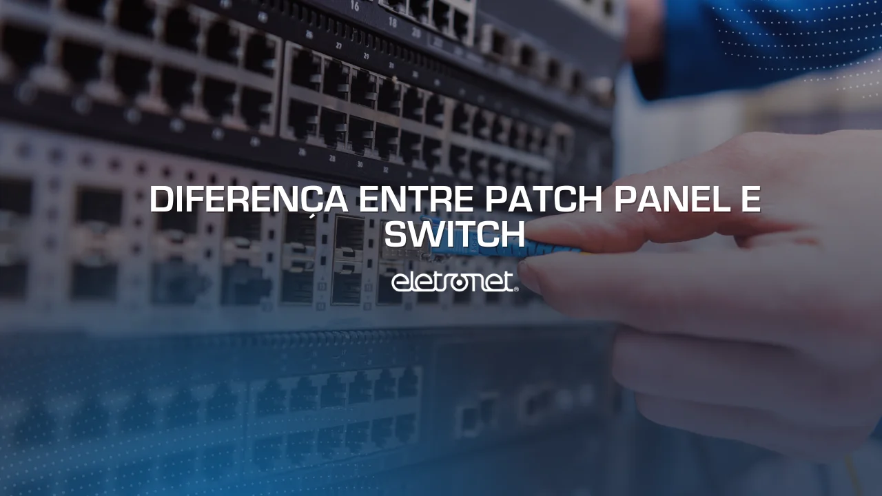 Imagem de patch panel e switch