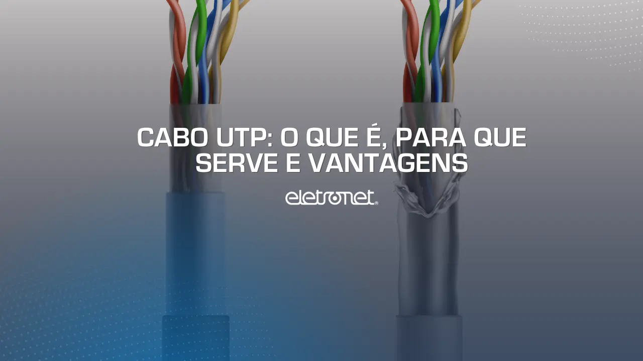 Imagem digital de dois cabos trançados representando o modelo de cabo UTP.