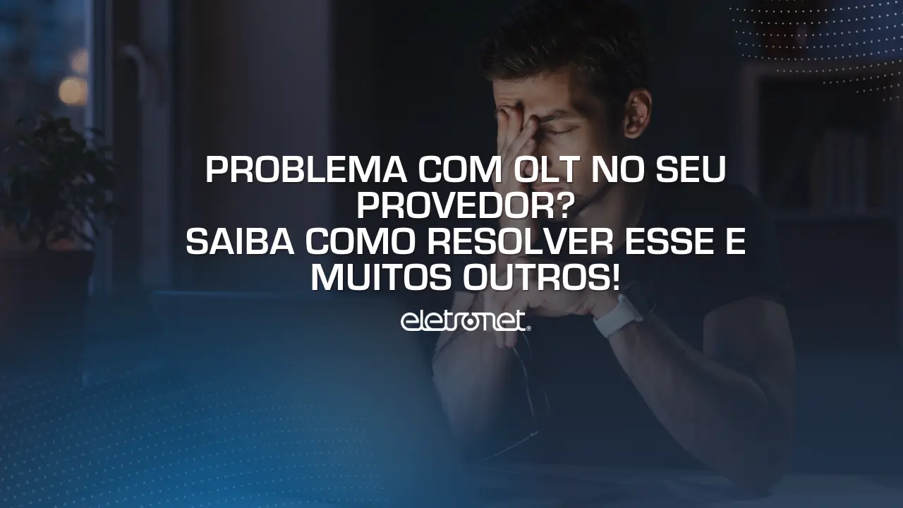 Homem que perdeu sua conexão de internet por conta de um problema de olt