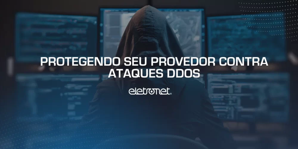 Hacker efetuando ataques DDoS.