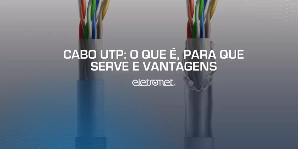 Imagem digital de dois cabos trançados representando o modelo de cabo UTP.