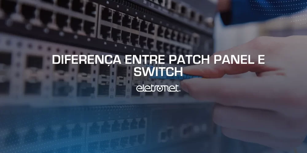 Imagem de patch panel e switch