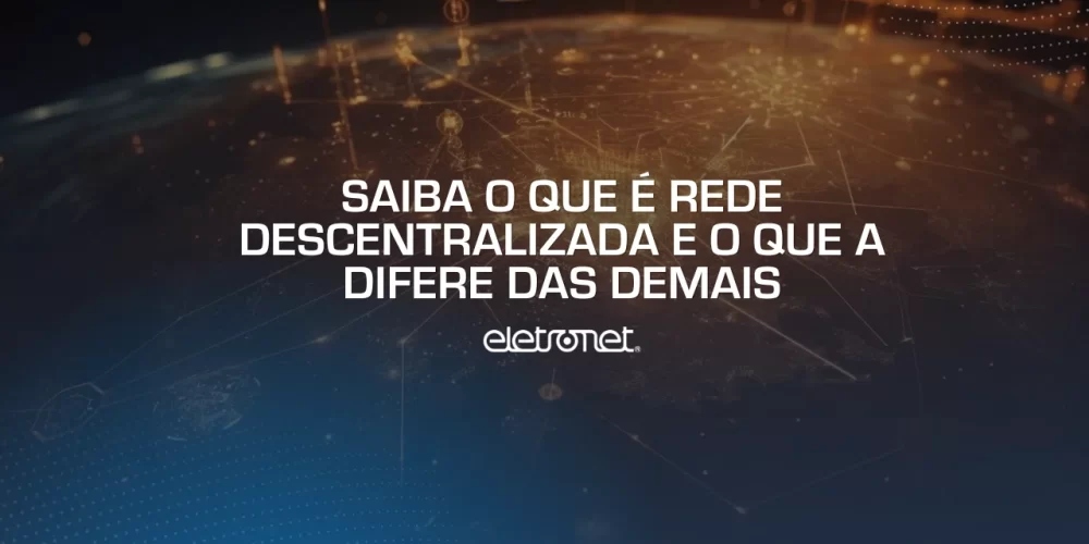 Diversos pontos de rede espalhados pelo globo mostrando o que é rede descentralizada.