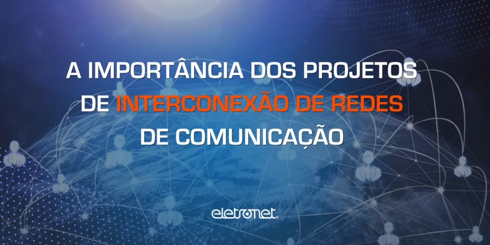 Imagem do globo terrestre com vários pontos interligados graças a redes de comunicação.