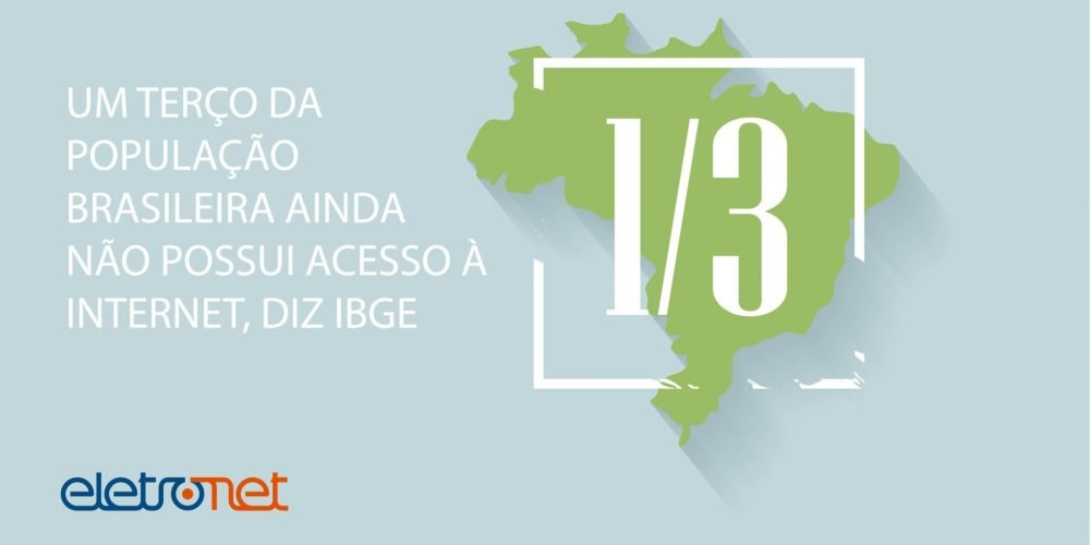 Um terço da população brasileira ainda não possui acesso à Internet