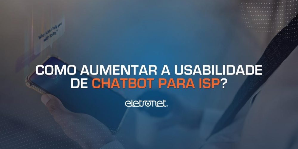 Imagem de um homem com celular falando com um chatbot, ilustrando a usabilidade dessa ferramenta.