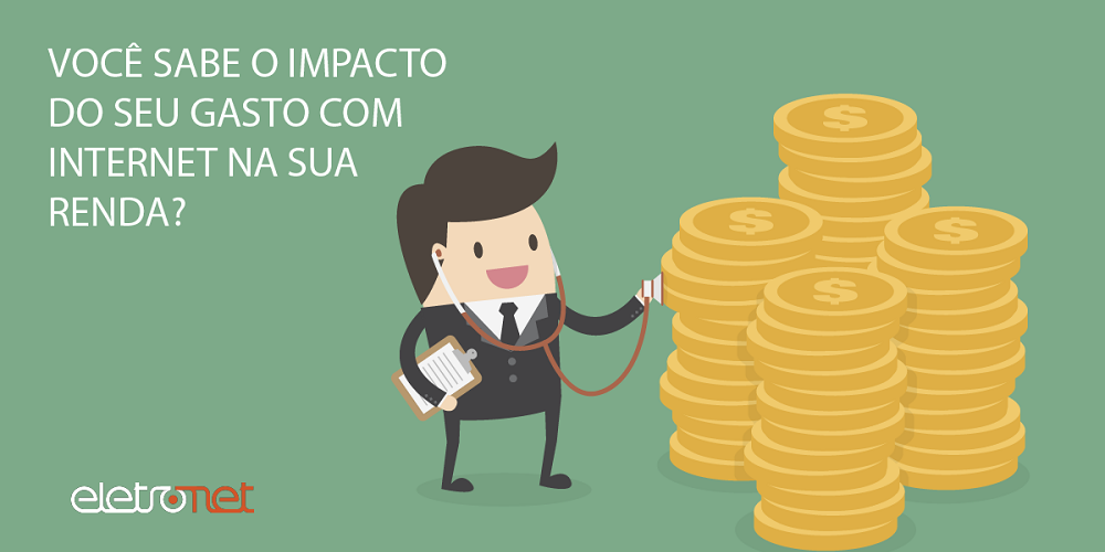 Qual o Impacto do Gasto com Internet na sua Renda?